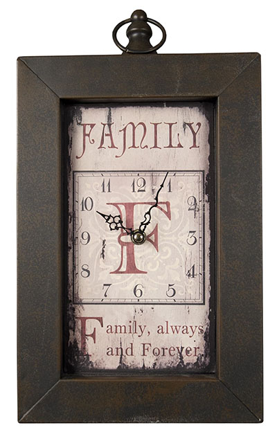 Family Oblong Wall Clock - Click Image to Close